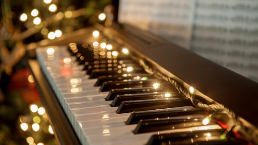 Christmas Musician's Piano