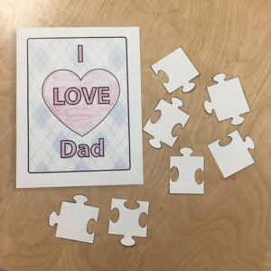Sunday School puzzle craft