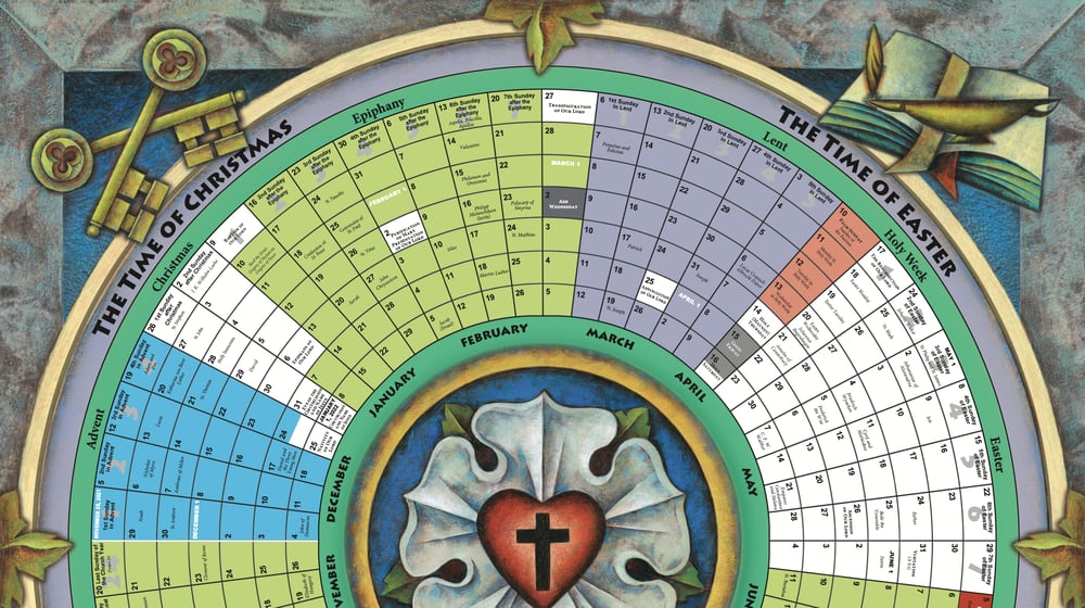 Image of Church Year Calendar with Seasons, Feasts, and Festivals