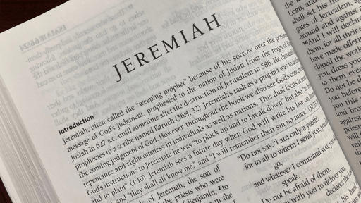 The opening chapter of the book of Jeremiah