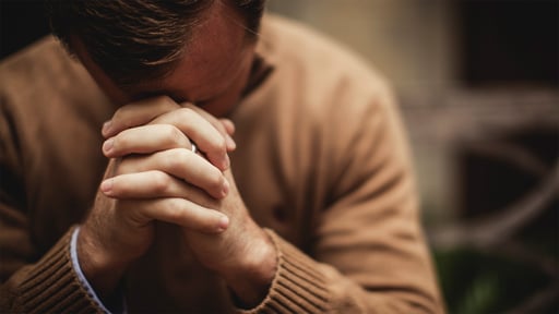 Man praying