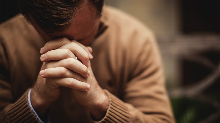 Man praying