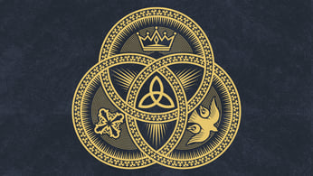 Art depicting the trinity from Timothy Winterstein’s book, Worshiped and Glorified. 