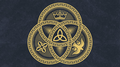 Art depicting the trinity from Timothy Winterstein’s book, Worshiped and Glorified. 