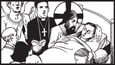 Illustration of Jesus with someone nearing death
