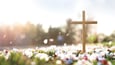 Cross with flowers