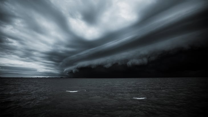 Storm over the Sea