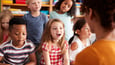 Children learning in a church or school environment