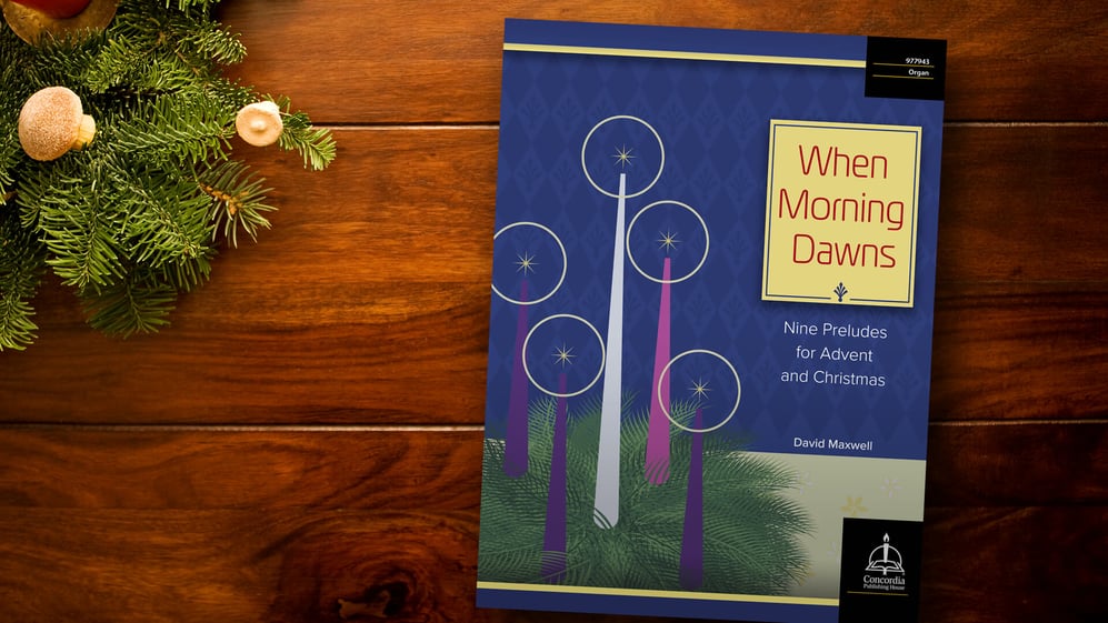 Cover of When Morning Dawns: Nine Preludes for Advent and Christmas by CPH Music