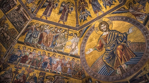 Christian mosaic ceiling 